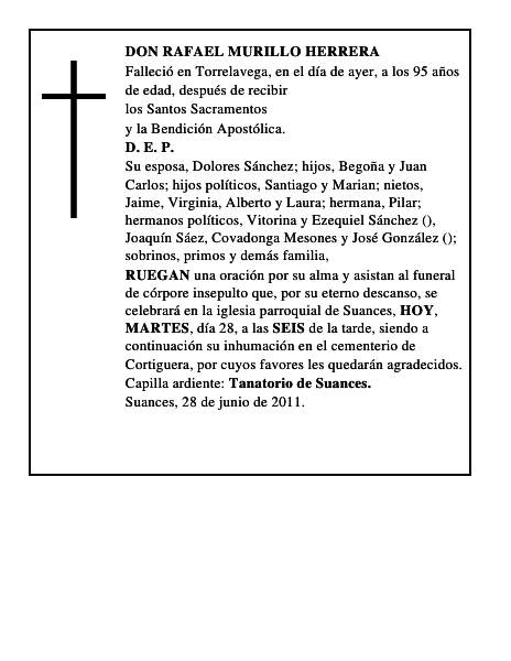 DON RAFAEL MURILLO HERRERA