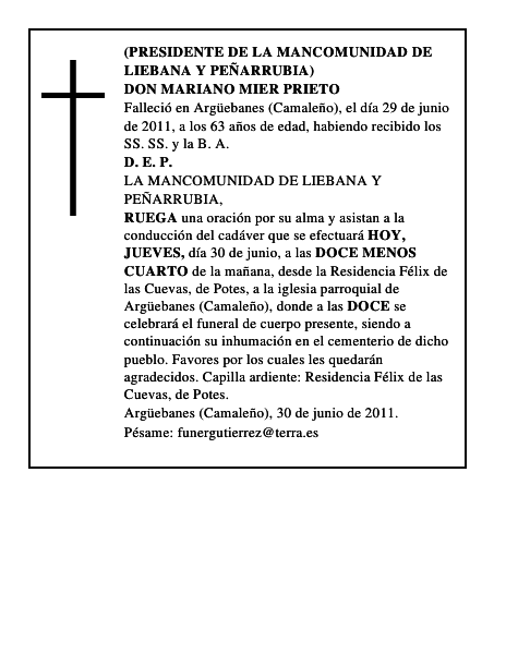 DON MARIANO MIER PRIETO