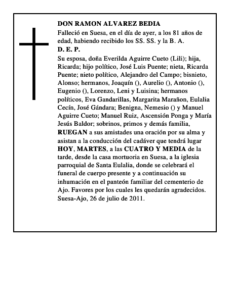 DON RAMON ALVAREZ BEDIA