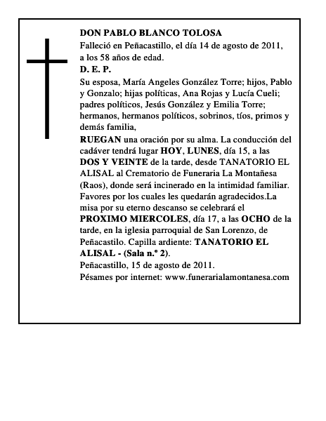 DON PABLO BLANCO TOLOSA