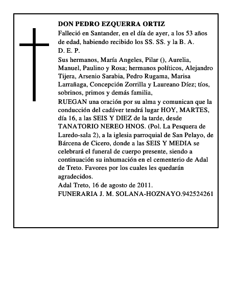 DON PEDRO EZQUERRA ORTIZ