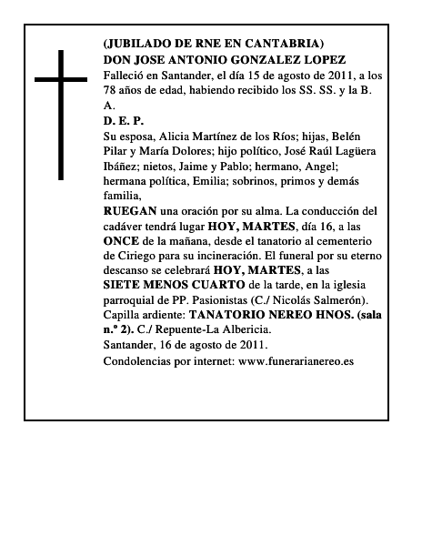 DON JOSE ANTONIO GONZALEZ LOPEZ