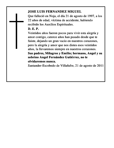 JOSE LUIS FERNANDEZ MIGUEL