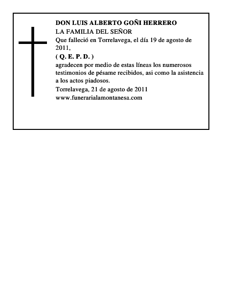 DON LUIS ALBERTO GOÑI HERRERO