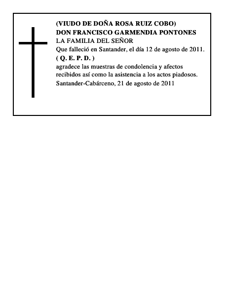 DON FRANCISCO GARMENDIA PONTONES