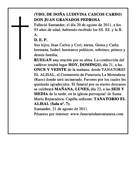 DON JUAN GRANADOS PEDROSA