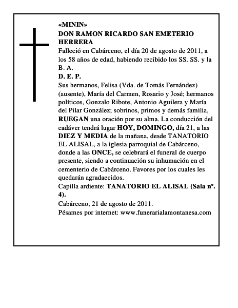 DON RAMON RICARDO SAN EMETERIO HERRERA