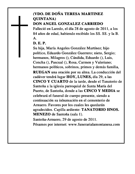 DON ANGEL GONZALEZ CARRIEDO