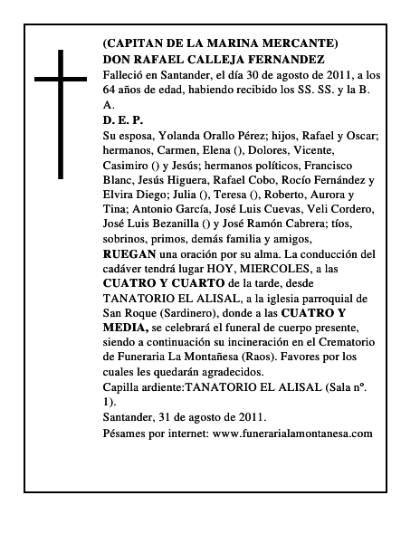DON RAFAEL CALLEJA FERNANDEZ