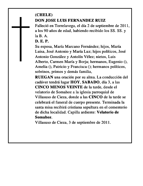 DON JOSE LUIS FERNANDEZ RUIZ