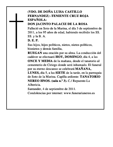 DON JACINTO PALACIZ DE LA ROSA
