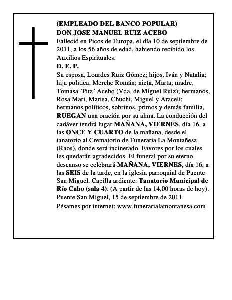 DON JOSE MANUEL RUIZ ACEBO