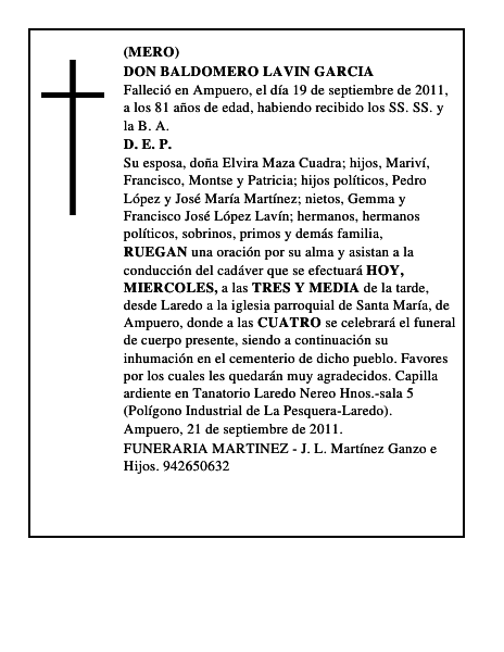 DON BALDOMERO LAVIN GARCIA