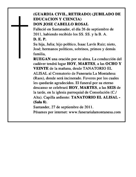 DON JOSE CABELLO ROSAL