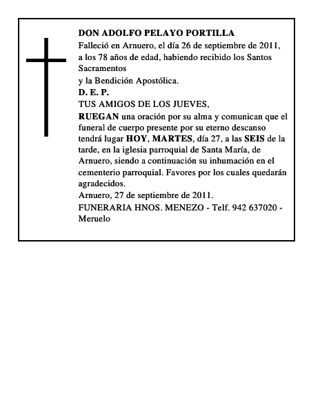 DON ADOLFO PELAYO PORTILLA