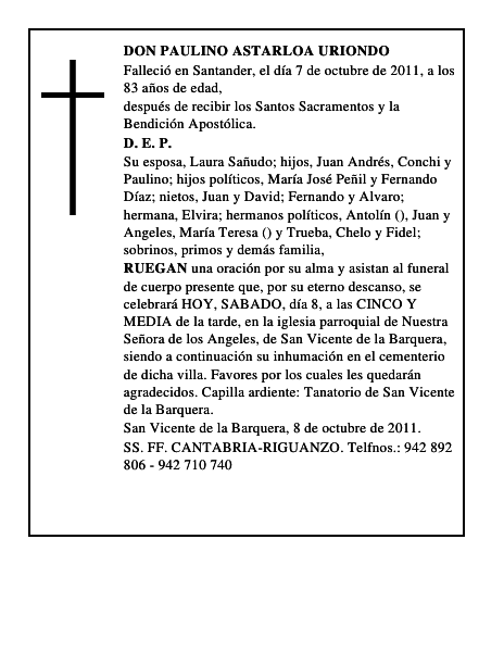 DON PAULINO ASTARLOA URIONDO