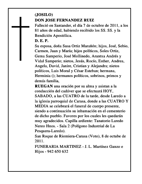 DON JOSE FERNANDEZ RUIZ