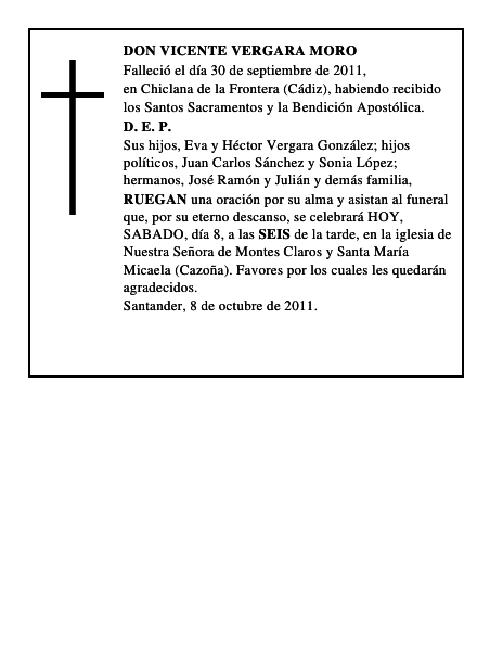DON VICENTE VERGARA MORO