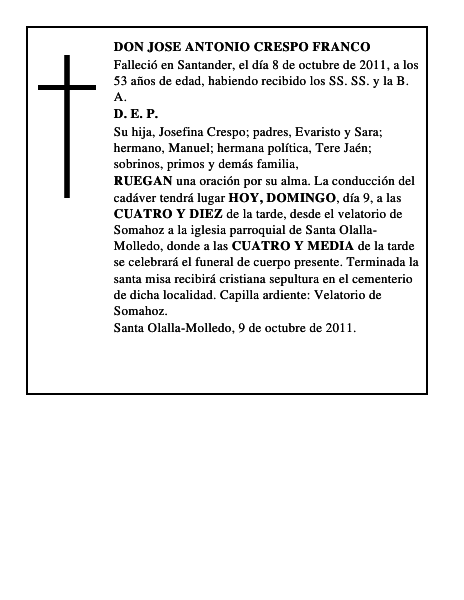 DON JOSE ANTONIO CRESPO FRANCO
