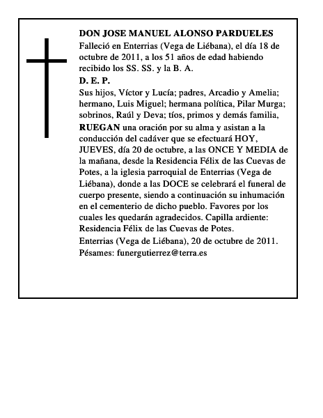 DON JOSE MANUEL ALONSO PARDUELES