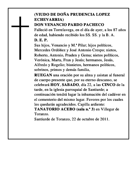 DON VENANCIO PARDO PACHECO