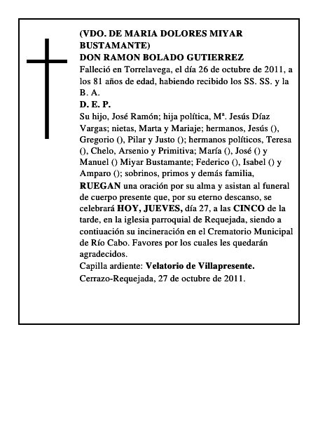 DON RAMON BOLADO GUTIERREZ