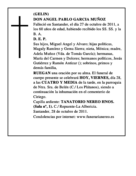 DON ANGEL PABLO GARCIA MUÑOZ