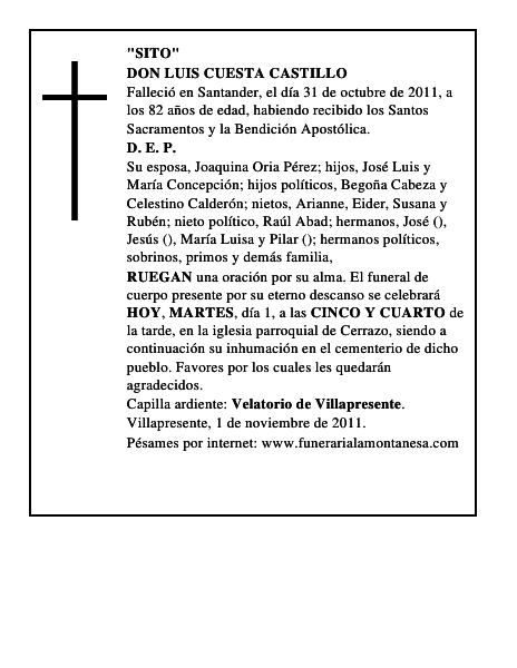DON LUIS CUESTA CASTILLO