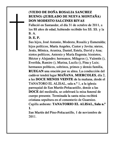 DON MODESTO SALCINES RIVAS