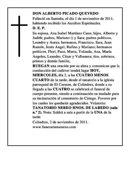 DON ALBERTO PICADO QUEVEDO