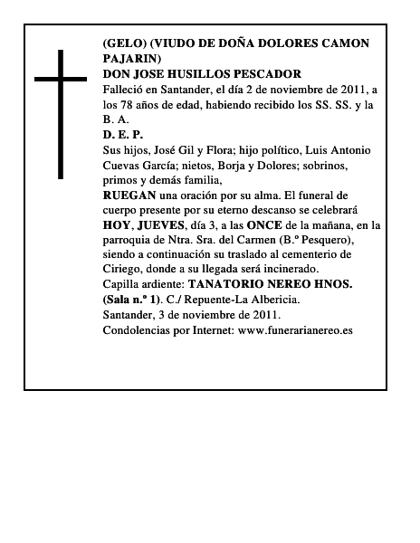 DON JOSE HUSILLOS PESCADOR