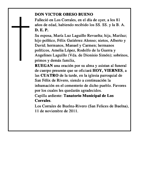 DON VICTOR OBESO BUENO