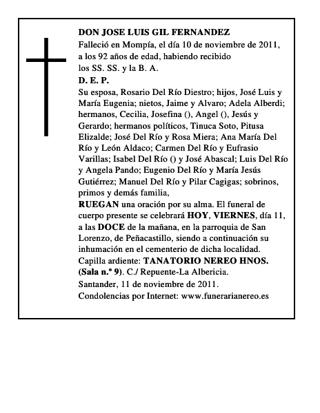 DON JOSE LUIS GIL FERNANDEZ