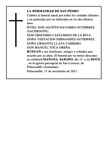 LA HERMANDAD DE SAN PEDRO