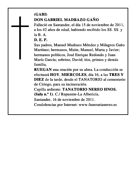 DON GABRIEL MADRAZO GAÑO