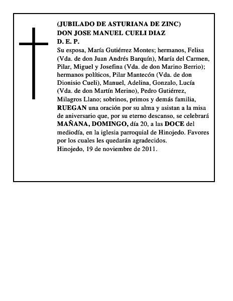 DON JOSE MANUEL CUELI DIAZ