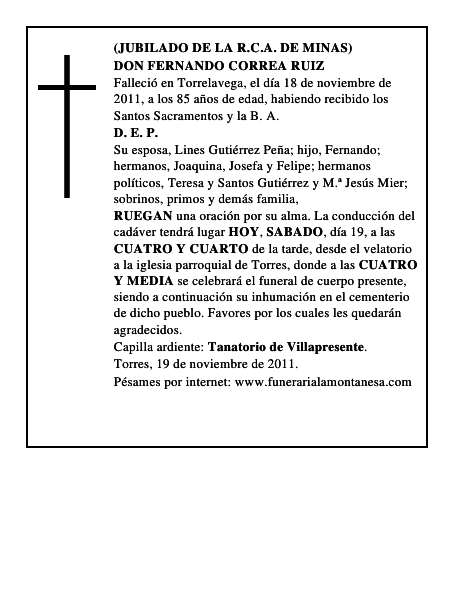 DON FERNANDO CORREA RUIZ