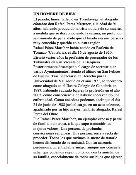 Un hombre de bien