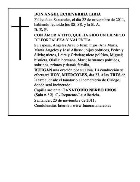 DON ANGEL ECHEVERRIA LIRIA