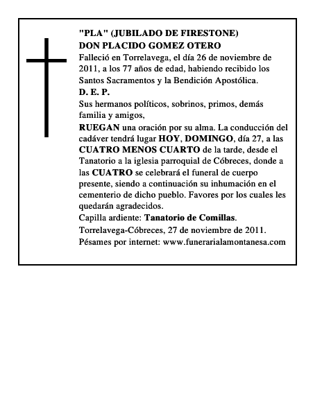 DON PLACIDO GOMEZ OTERO