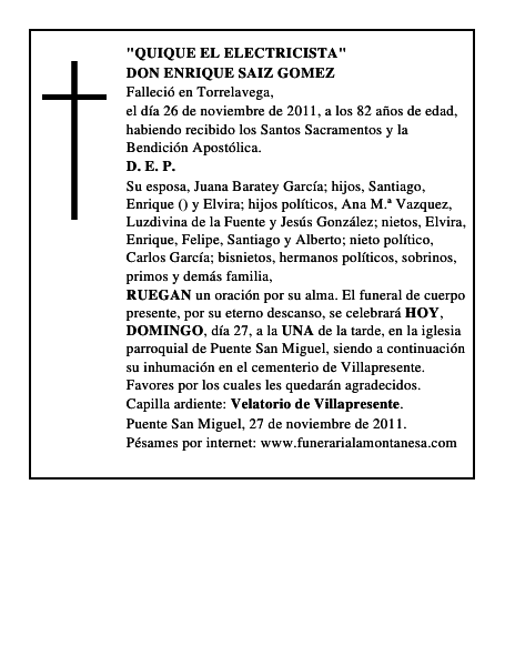 DON ENRIQUE SAIZ GOMEZ