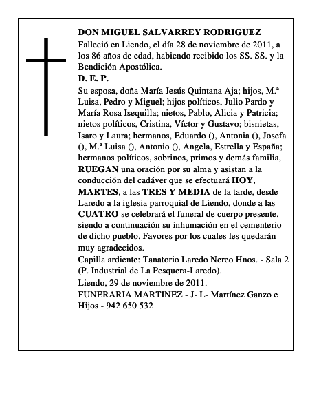 DON MIGUEL SALVARREY RODRIGUEZ