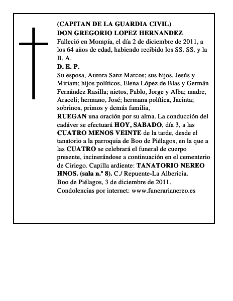 DON GREGORIO LOPEZ HERNANDEZ