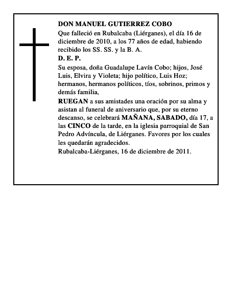 DON MANUEL GUTIERREZ COBO