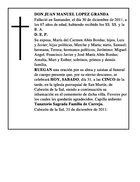 DON JUAN MANUEL LOPEZ GRANDA