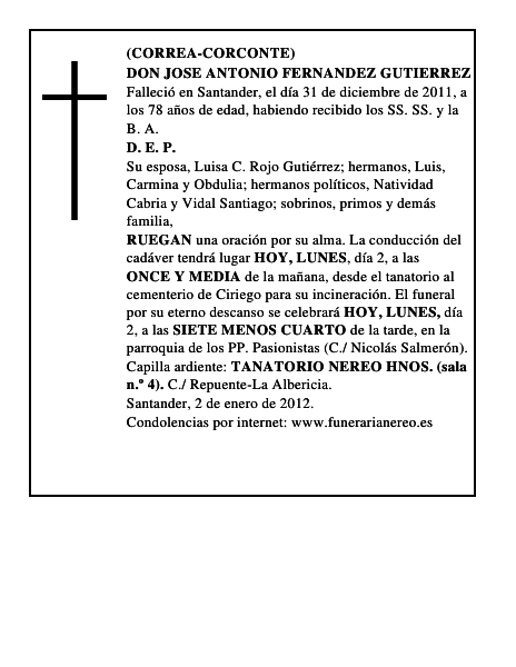 DON JOSE ANTONIO FERNANDEZ GUTIERREZ