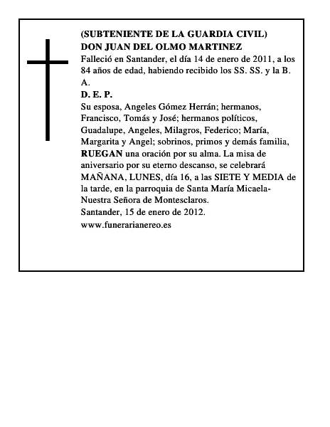 DON JUAN DEL OLMO MARTINEZ
