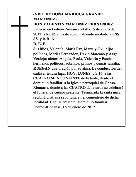 DON VALENTIN MARTINEZ FERNANDEZ