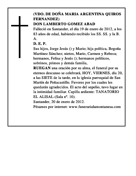 DON LAMBERTO GOMEZ ABAD