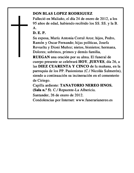 DON BLAS LOPEZ RODRIGUEZ